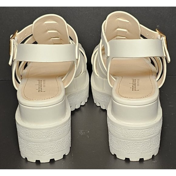 PRIMADONNA COLLECTION WOMEN SANDAL Strap Platform Euro Sizes  White 00134 ECP - Picture 5 of 12